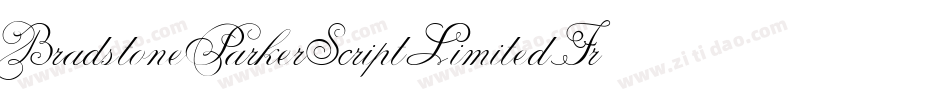 BradstoneParkerScriptLimitedFreeVersion-EEY4字体转换