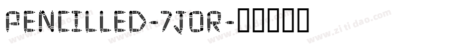 Pencilled-7jOR字体转换