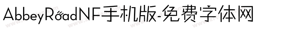 AbbeyRoadNF手机版字体转换