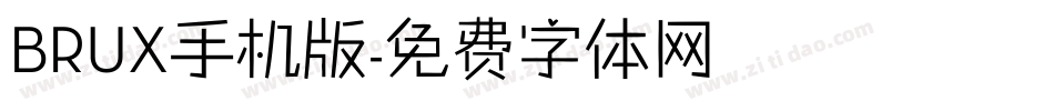 BRUX手机版字体转换