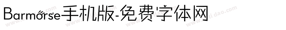 Barmorse手机版字体转换