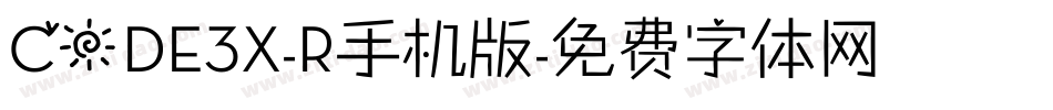CODE3X-R手机版字体转换