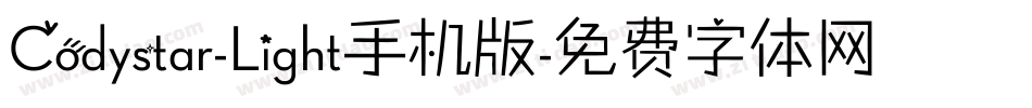 Codystar-Light手机版字体转换