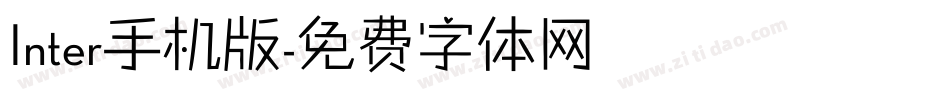 Inter手机版字体转换