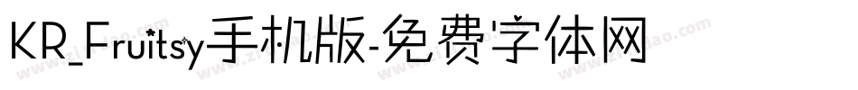 KR_Fruitsy手机版字体转换