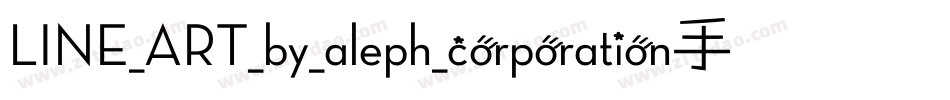 LINE_ART_by_aleph_corporation手机版字体转换
