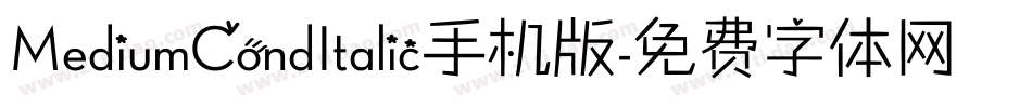 MediumCondItalic手机版字体转换
