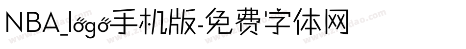 NBA_logo手机版字体转换
