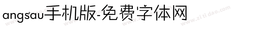 angsau手机版字体转换