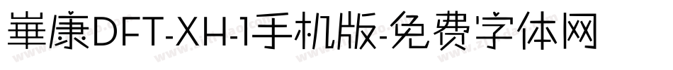 崋康DFT-XH-1手机版字体转换