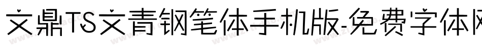 文鼎TS文青钢笔体手机版字体转换
