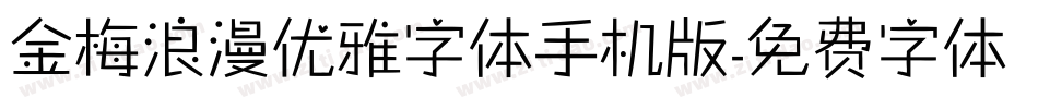 金梅浪漫优雅字体手机版字体转换