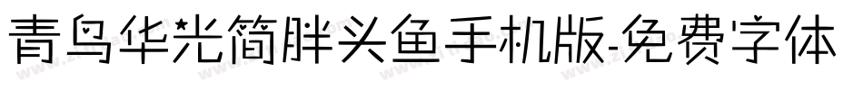 青鸟华光简胖头鱼手机版字体转换