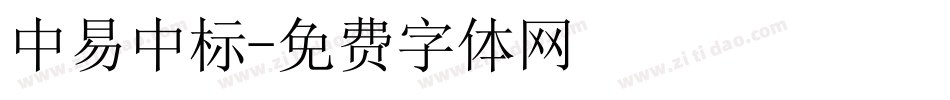 中易中标字体转换