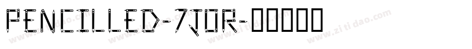 Pencilled-7jOR字体转换
