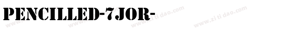 Pencilled-7jOR字体转换