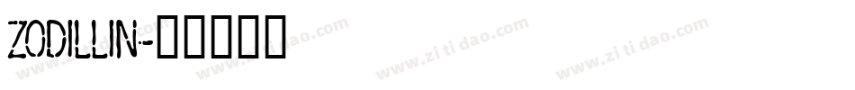 ZODILLIN字体转换