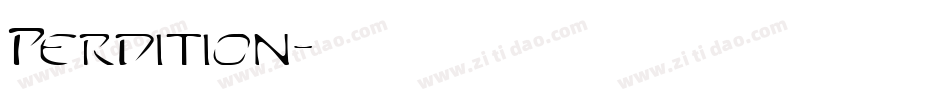 Perdition字体转换