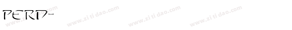 perd字体转换