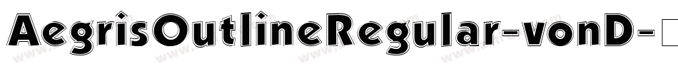 AegrisOutlineRegular-vonD字体转换
