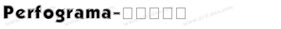 Perfograma字体转换