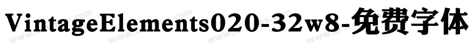 VintageElements020-32w8字体转换
