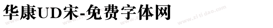 华康UD宋字体转换