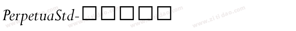 PerpetuaStd字体转换