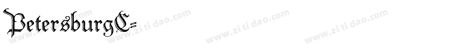 PetersburgC字体转换