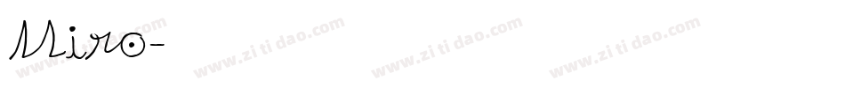 Miro字体转换