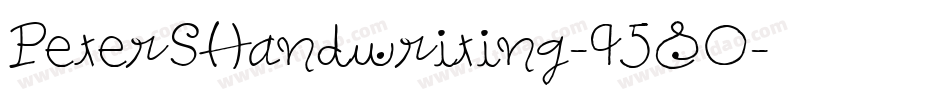 PeterSHandwriting-9580字体转换
