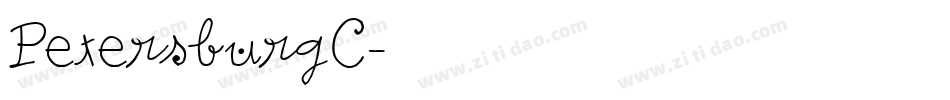 PetersburgC字体转换