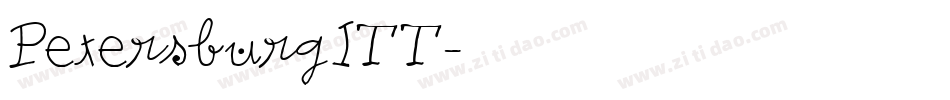 PetersburgITT字体转换