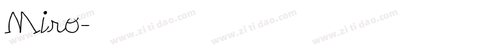 Miro字体转换