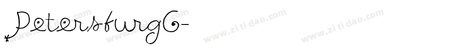 PetersburgC字体转换