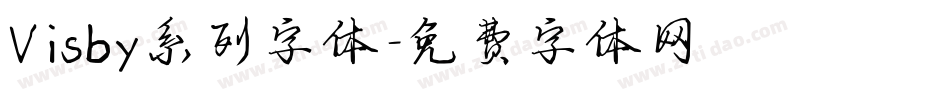Visby系列字体字体转换