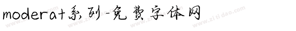 moderat系列字体转换