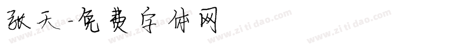 张天字体转换