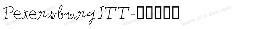 PetersburgITT字体转换