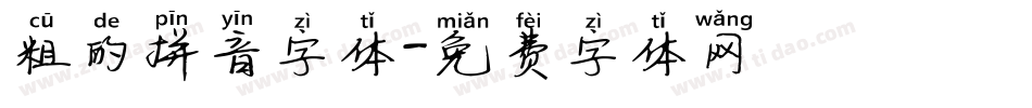 粗的拼音字体字体转换