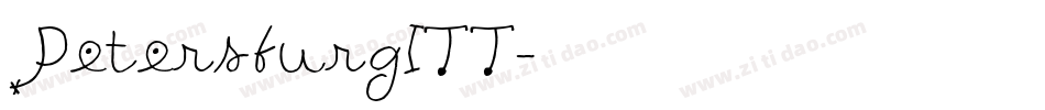 PetersburgITT字体转换