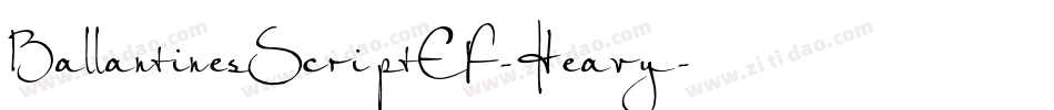 BallantinesScriptEF-Heavy字体转换