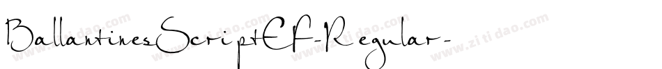 BallantinesScriptEF-Regular字体转换