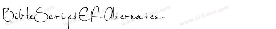 BibleScriptEF-Alternates字体转换