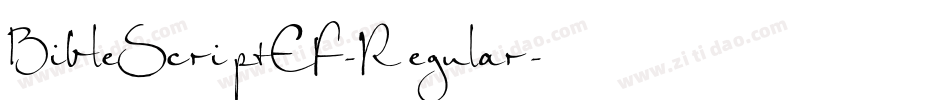 BibleScriptEF-Regular字体转换