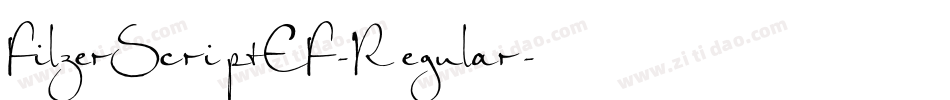 FilzerScriptEF-Regular字体转换