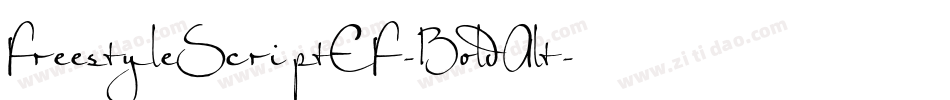 FreestyleScriptEF-BoldAlt字体转换
