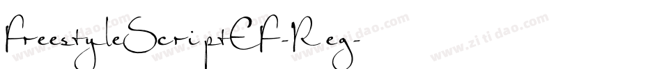 FreestyleScriptEF-Reg字体转换
