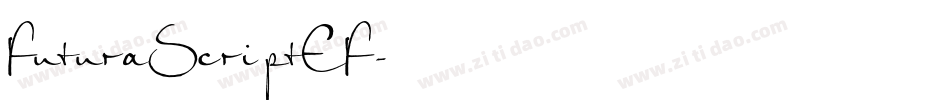 FuturaScriptEF字体转换