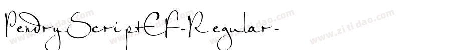 PendryScriptEF-Regular字体转换